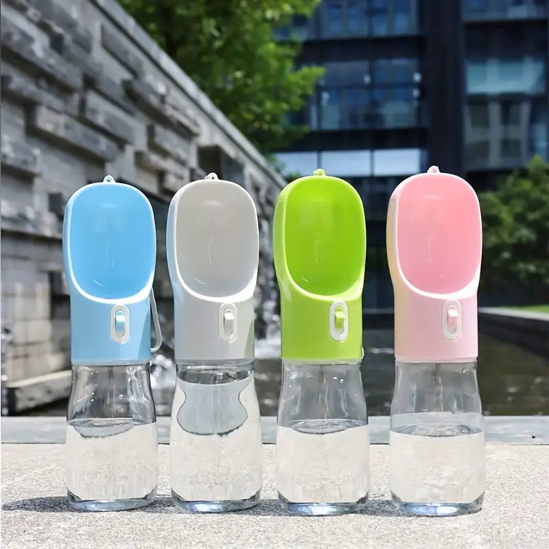 Dog Bottle Portable, Leakproof Pet Travel Water Dispenser With Bowl For Cat Puppy Outdoor Activities, Upgraded