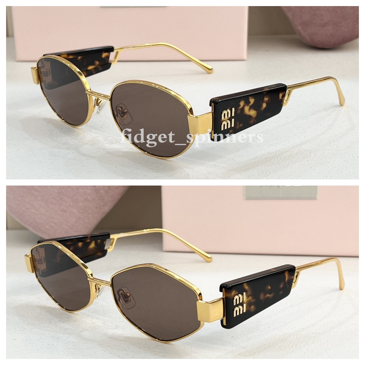 Fashion Designer Sunglasses Women Men Full Frame Letters M Glasses With Gift Box and Glasses Case 1:1 Top Quality
