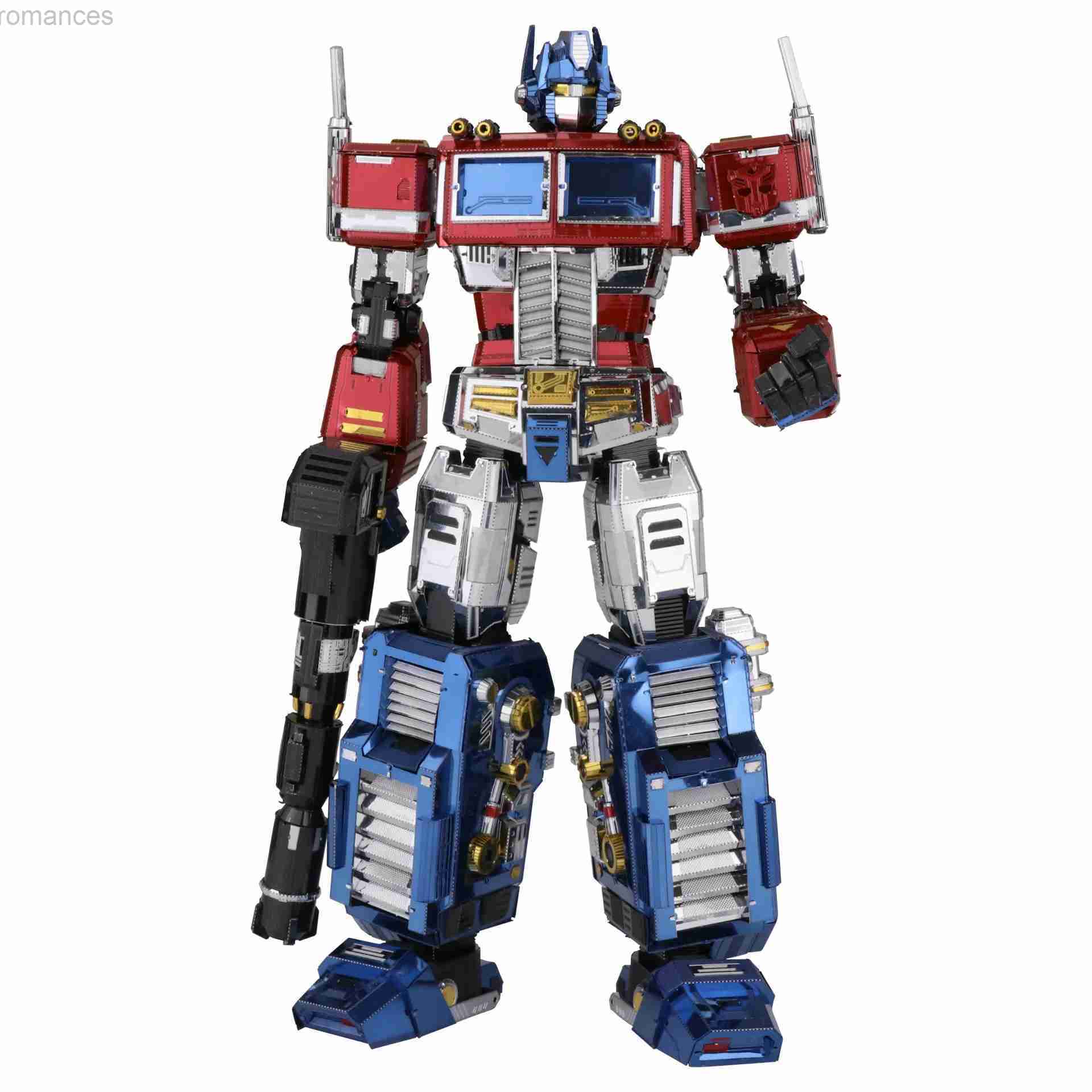 3D Puzzles MU Art Model 3D Metal Puzzle G1 red Robot model DIY 3D Laser Cut Assemble Jigsaw Toys Desktop decoration GIFT For Children 240314