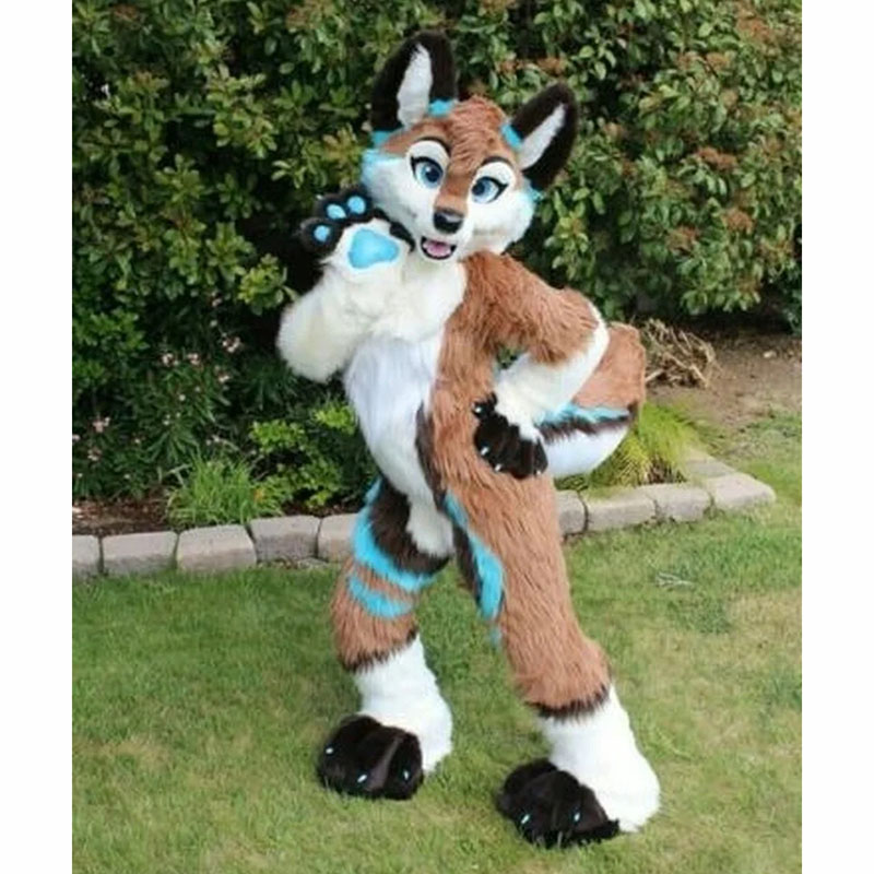 2024 New Adult Husky Dog Fox Fursuit Mascot Costumes high quality Cartoon Character Outfit Suit Carnival Adults Size Halloween Christmas Party Carniva
