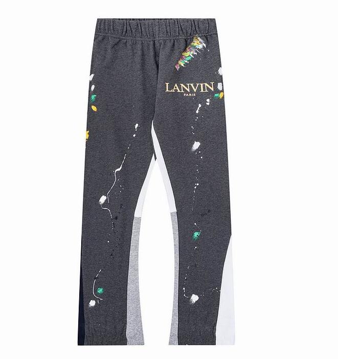 Mens Graffiti Pants Galleryse Depts Womens Sweatpants Galleryes Dept Speckled Letter Print Mans Couple Loose Versatile Casual Straight Size S-XL