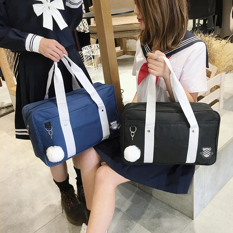 Japanese Persona 5 Student Bags JK Handbag Travel Bag Women Shoulder Satchel Bags High School Students Bookbags Messenger bag 240229