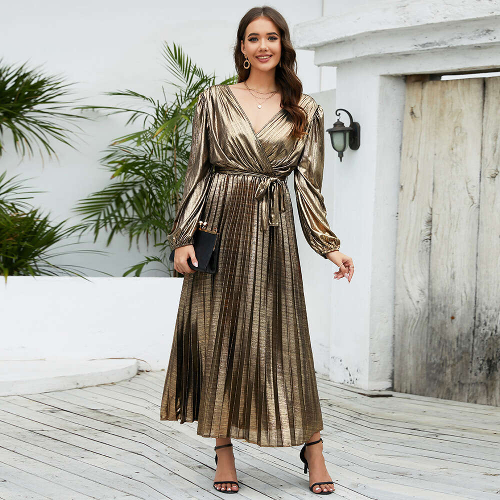 Women's New Slim Fit Long Sleeve Evening Party Elegant Sexy Dress