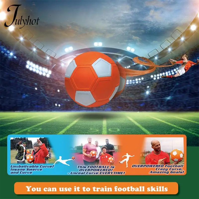 Sport Curve Swerve Soccer Ball Football Toy KickerBall for Boys and Girls Perfect for Outdoor Indoor Match or Game 240301