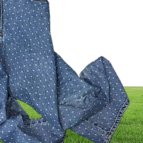 Milan Runway Women039s Jeans New Spring Summer Print fashion Designer Jeans Brand Same Style Pants 02212