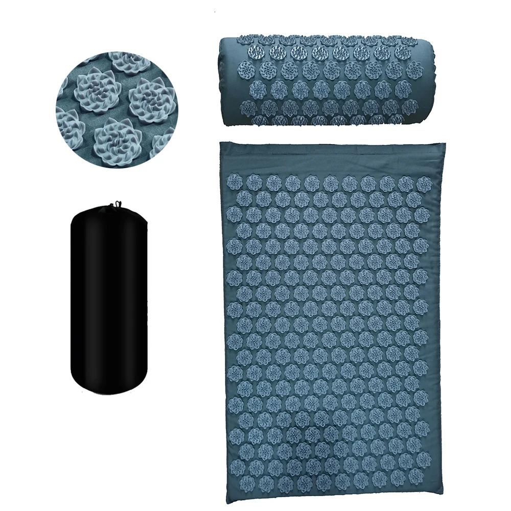 Massager Mat Shakti Massage Yoga Acupressure Relieve Stress Back Body Pain Spike Acupuncture Cushion 240307