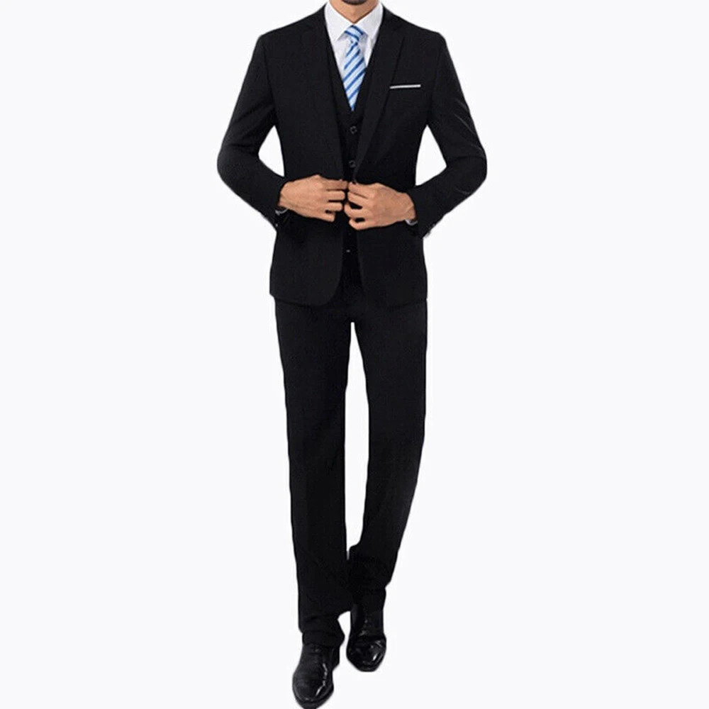 BlazerPants 2Pcsset Mens Formal Blazer Jackets Coat Pants Tuxedos Wedding Slim Business Dress Suit Clothing For Man 240301Z