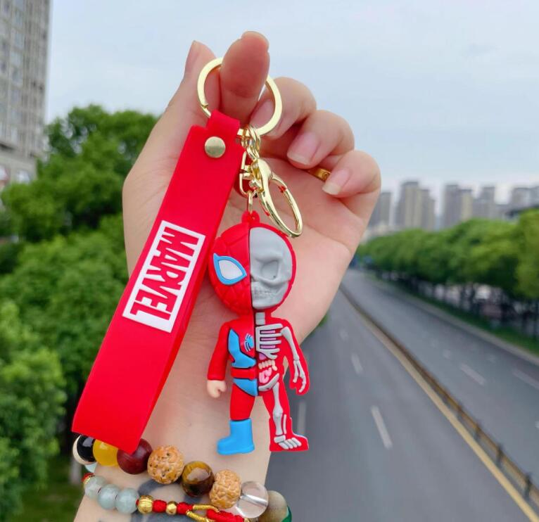 Cartoon Movie Character Silicon Pendant Jewelry Key chain Backpack Ornament Car key Ring Gifts
