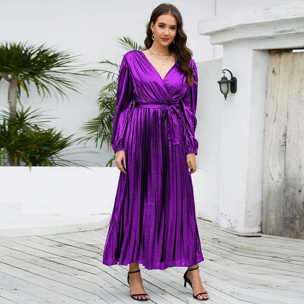 Women's New Slim Fit Long Sleeve Evening Party Elegant Sexy Dress