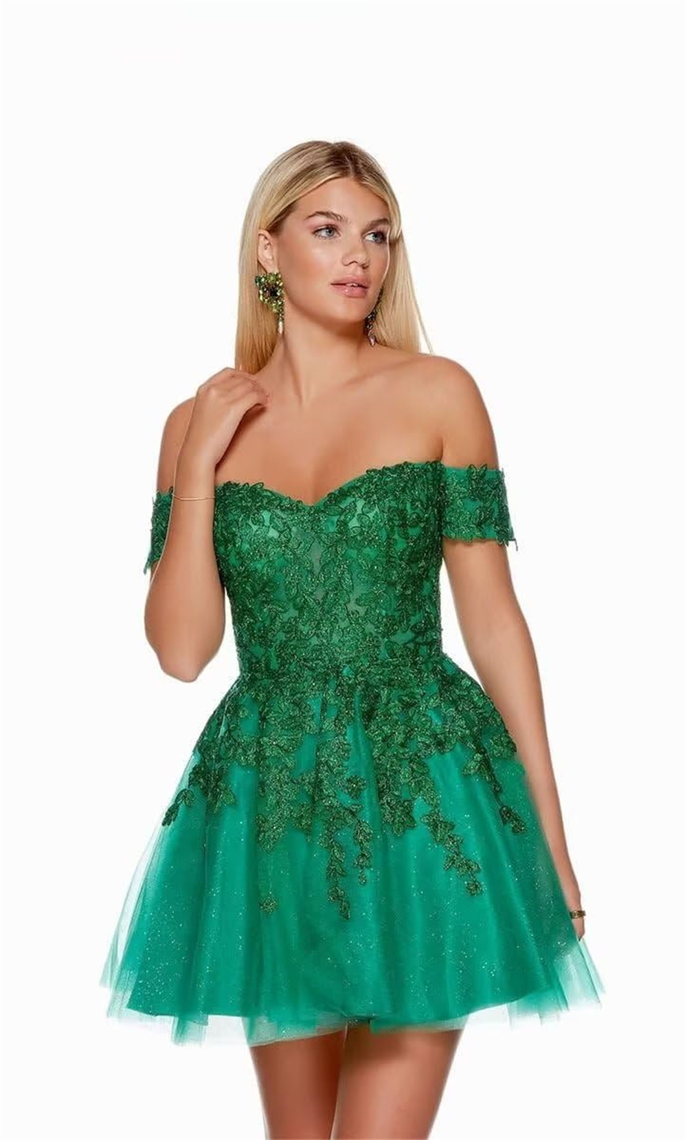 Off The Shoulder Tulle Lace-up Short Homecoming Dresses Appliques Sweetheart Cocktail Formal Occasion Cocktail Prom Party Graudation Gowns Hc01