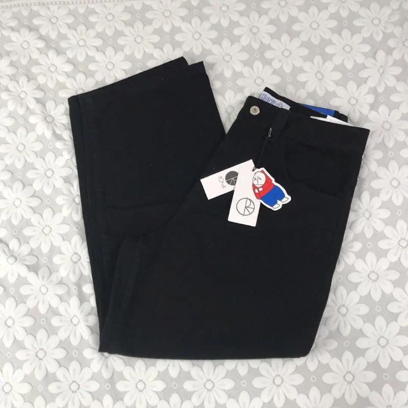 Men's Jeans Big Boy Y2K Pants Trendy Hip Hop Cartoon Embroidery Retro Black Baggy Men Women Skateboard High Waisted Wide Trouser