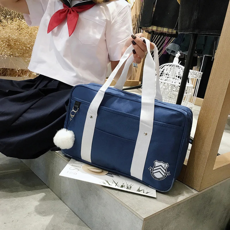 Japanese Persona 5 Student Bags JK Handbag Travel Bag Women Shoulder Satchel Bags High School Students Bookbags Messenger bag 240229