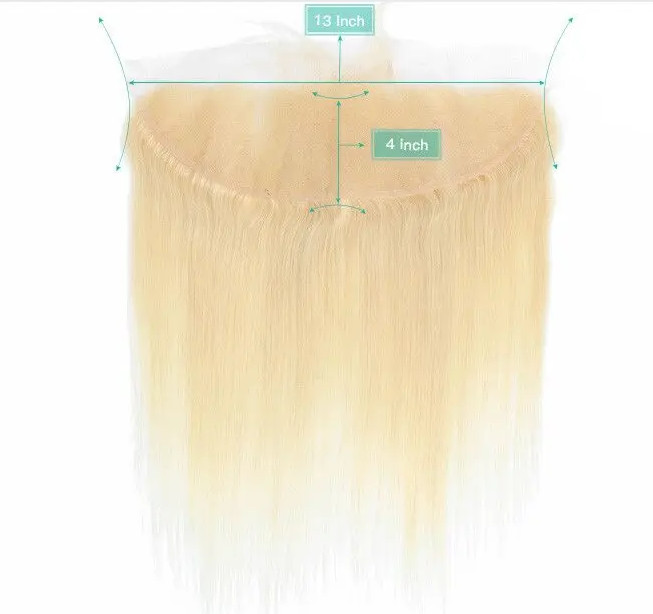613 Blonde 5x5 4x4 6X6 13X4 13X6HD Lace Closure Body Wave Straight Human Hair Invisible Lace Melt Skins