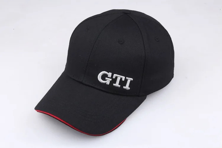 Fashion High Quality Baseball Cap GTI Letter Embroidery Casual Hat Man Woman Racing Car Black Cotton Sport hats 240312