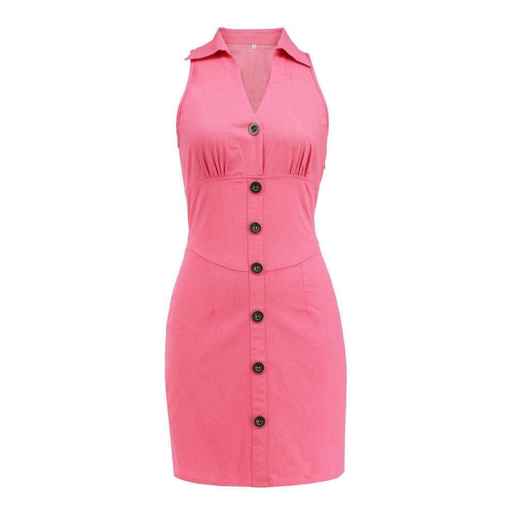 Spring/summer 2024 New Women's Sexy Sleeveless Denim Skirt Casual Thin Dress