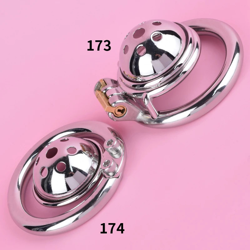 FRRK Hemisphere Chastity Cage Femboy Cock Sleeve Avoid Erection Penis Rings Sex Games Erotic Toys Goods for Adults 240312
