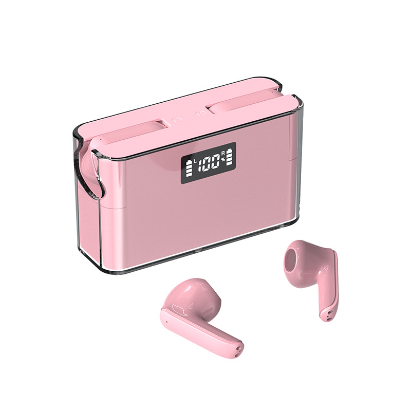 TWS Bluetooth headphone New Style In-ear Earphone Wireless Earphone TM11 Model Mirror screen LED display Two Earbuds with built-in Microphone high Qua