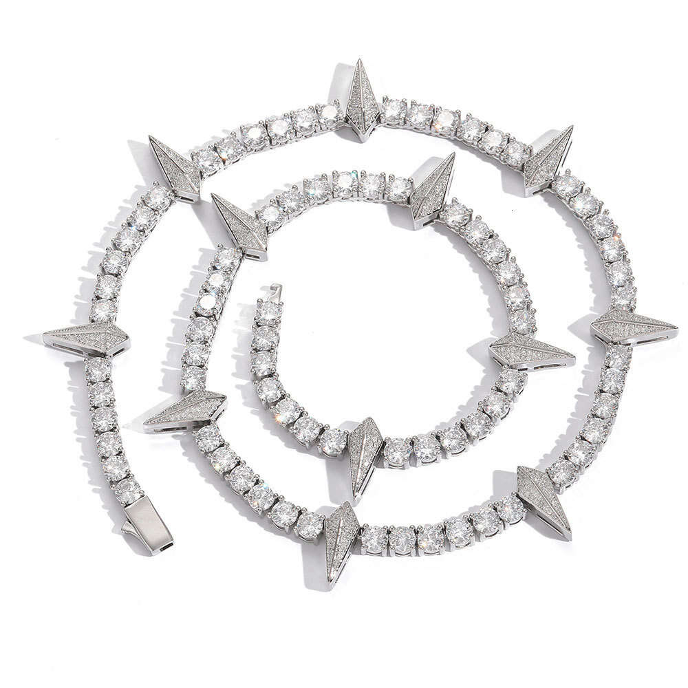 Jewelry Black Panther Same Tennis Chain Hip Hop Trendy Brand Men's Zircon Necklace