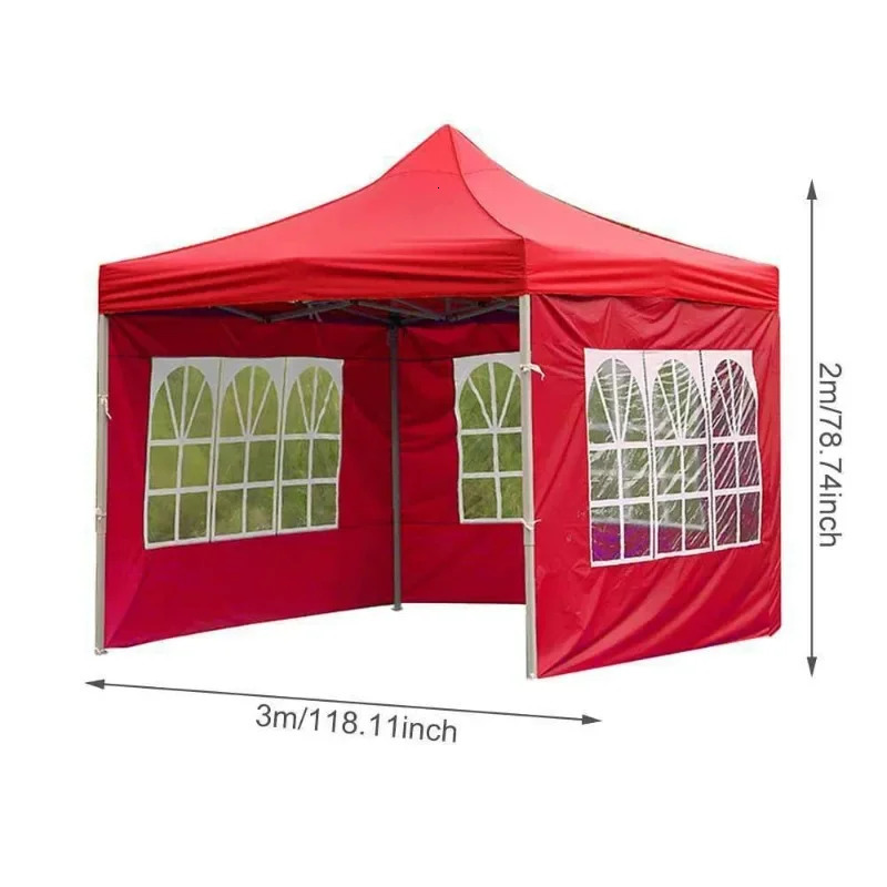 1PC Outdoor Tent Oxford Cloth Side Wall Rainproof Waterproof Tent Gazebo Garden Shade Shelter excluding Tent Roof and Bracket 240309