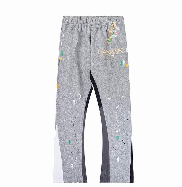 Mens Graffiti Pants Galleryse Depts Womens Sweatpants Galleryes Dept Speckled Letter Print Mans Couple Loose Versatile Casual Straight Size S-XL