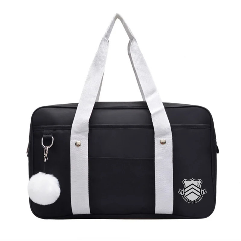 Japanese Persona 5 Student Bags JK Handbag Travel Bag Women Shoulder Satchel Bags High School Students Bookbags Messenger bag 240229