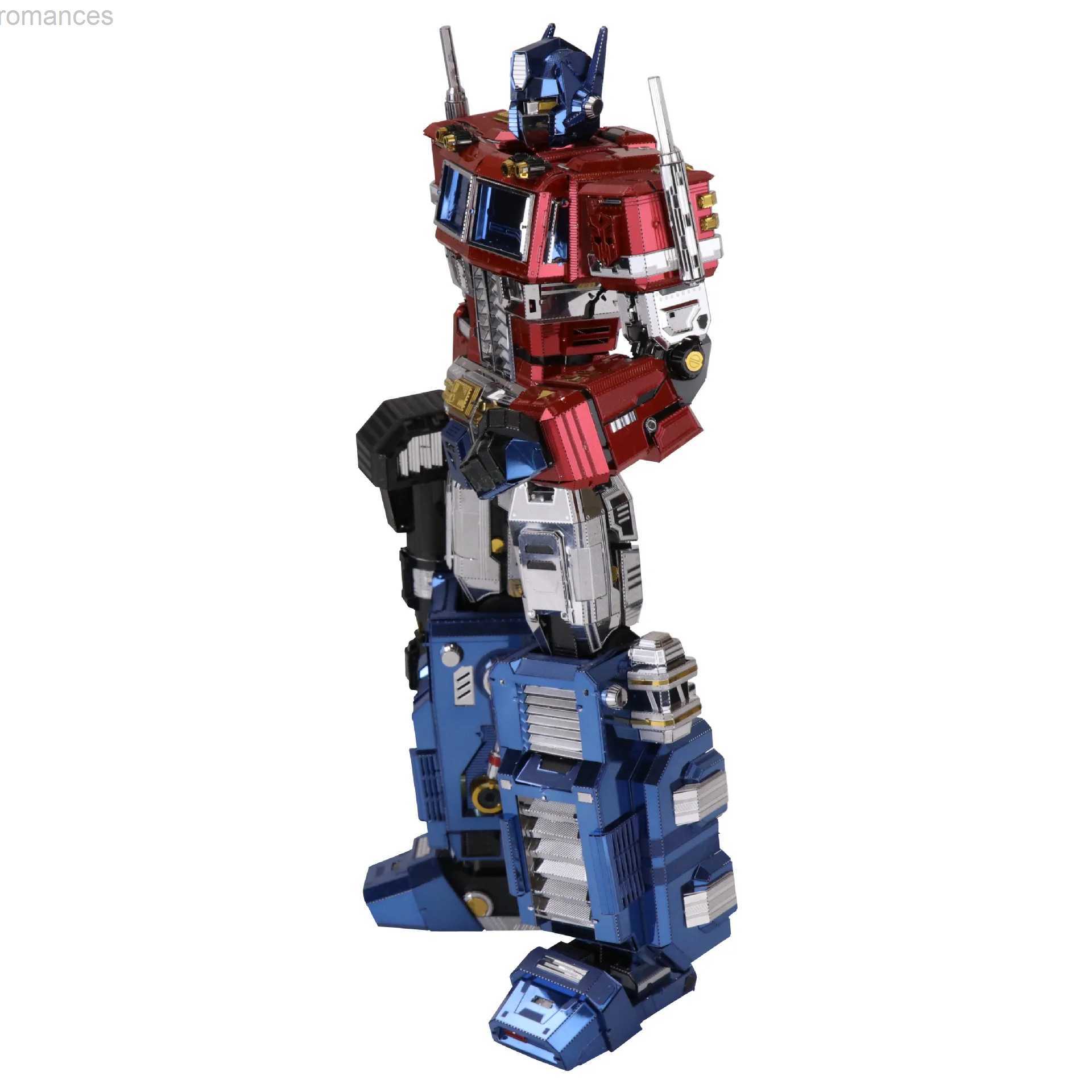 3D Puzzles MU Art Model 3D Metal Puzzle G1 red Robot model DIY 3D Laser Cut Assemble Jigsaw Toys Desktop decoration GIFT For Children 240314