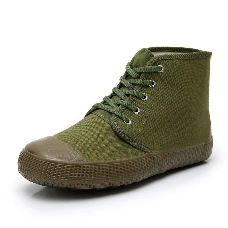 Agricultural Army Green Casual Shoes Rubber soles Wear resistant Outdoor Construction Site Agricultural Work Shoes O4oI#