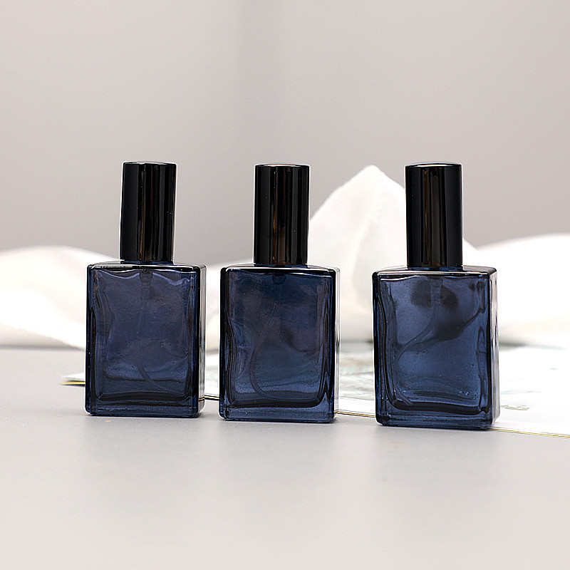 15ml Blue Glass Spray Bottle Empty Perfume Test Bottle Thick Glass Vial