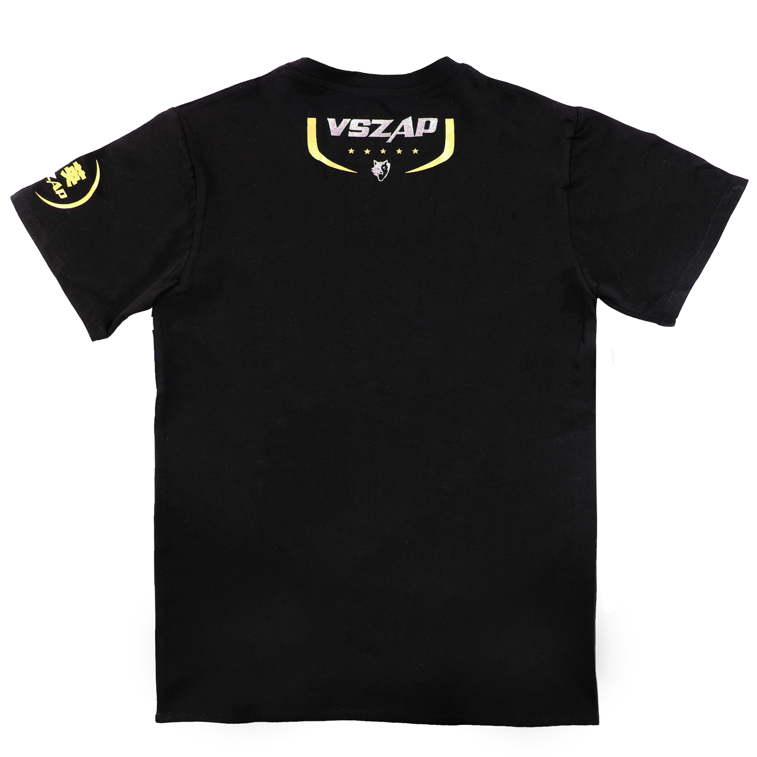 VSZAP Sports Muay Thai Short sleeved Hot Stamped T-shirt, Pure Cotton Casual Running Clothing, Fighting and Fitness Top
