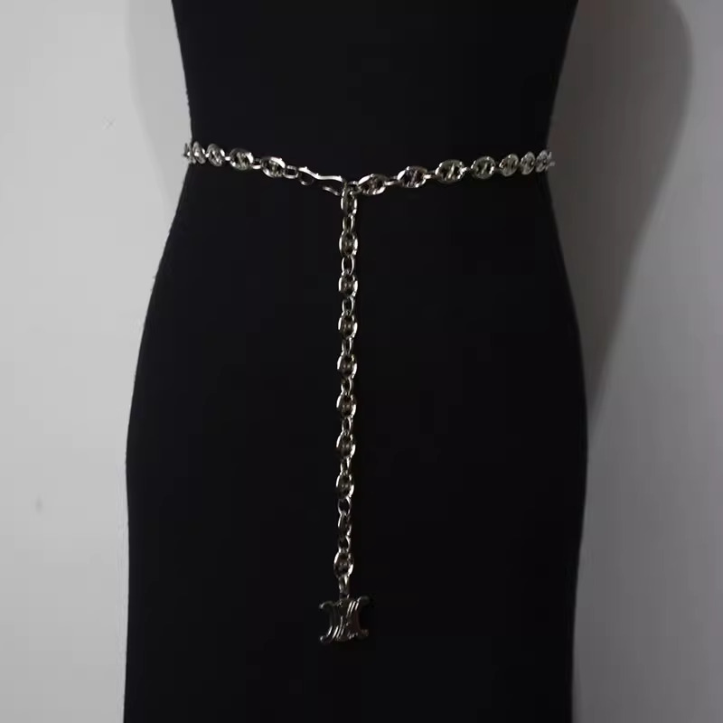 Hot Selling Trend Women's Belt Decoration Dress Waist Chain Accessory Design Sense Korean Version Versatile Metal Thin Chain