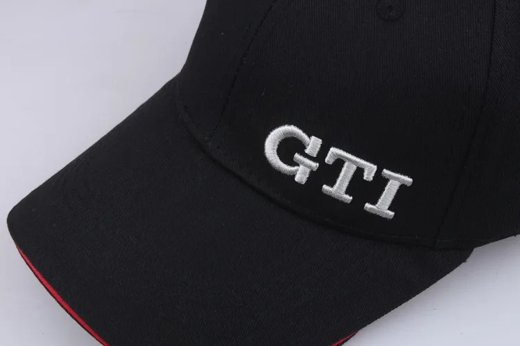 Fashion High Quality Baseball Cap GTI Letter Embroidery Casual Hat Man Woman Racing Car Black Cotton Sport hats 240312