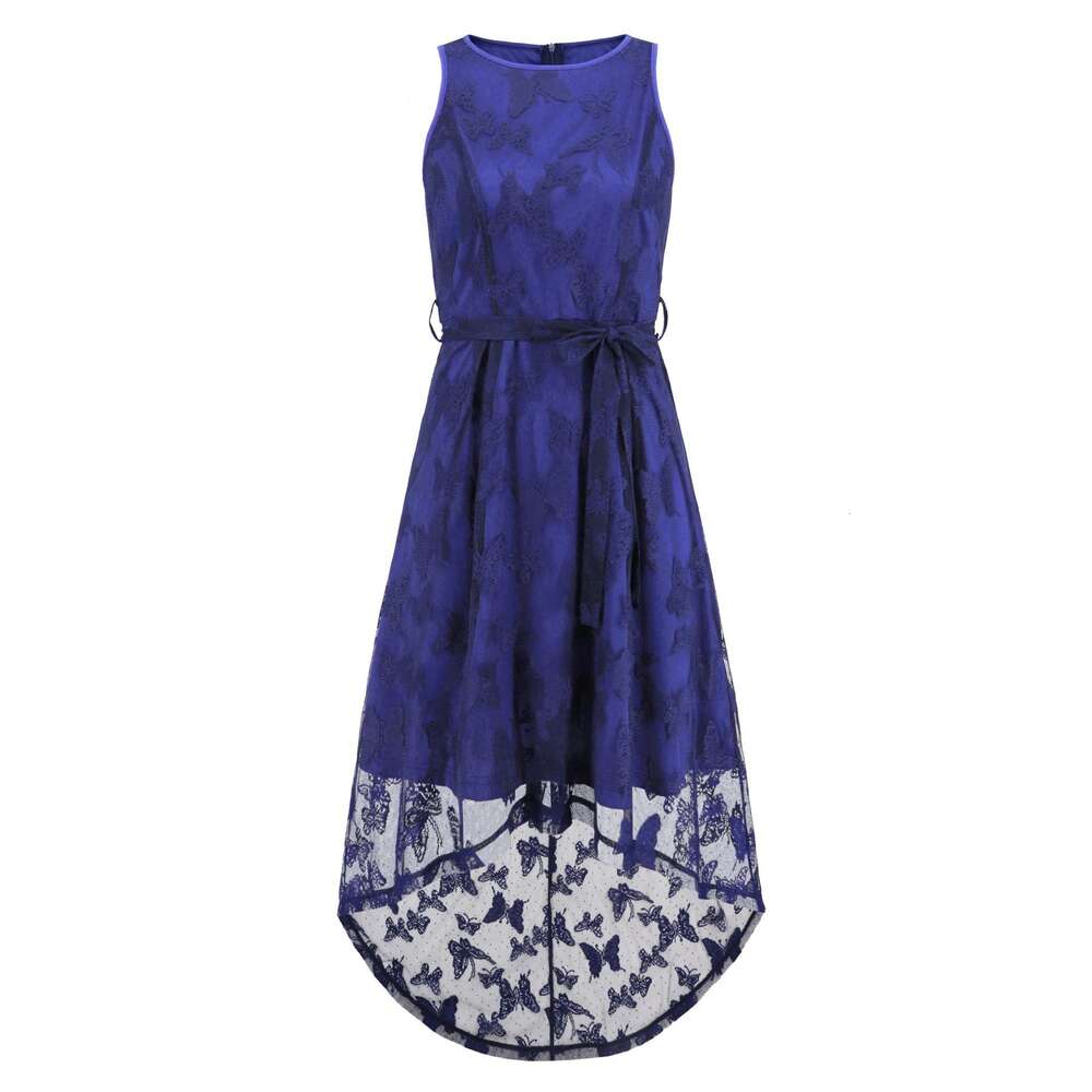 Women's Sexy Sleeveless Mesh Lace Fishtail Skirt 2024 Summer New