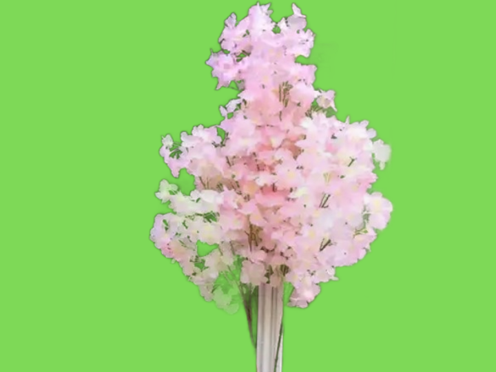 wedding Flowers decoration 5ft Tall 10 piecelot slik Artificial Cherry Blossom Tree Roman Column Road Leads For Wedding party Mal3526548