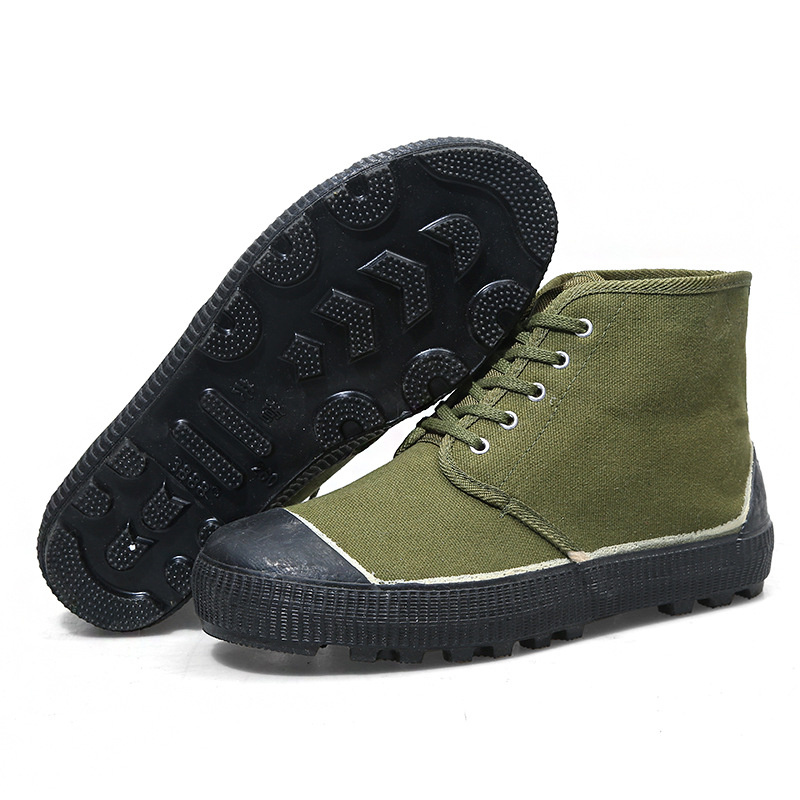 Agricultural Army Green Casual Shoes Rubber soles Wear resistant Outdoor Construction Site Agricultural Work Shoes O4oI#
