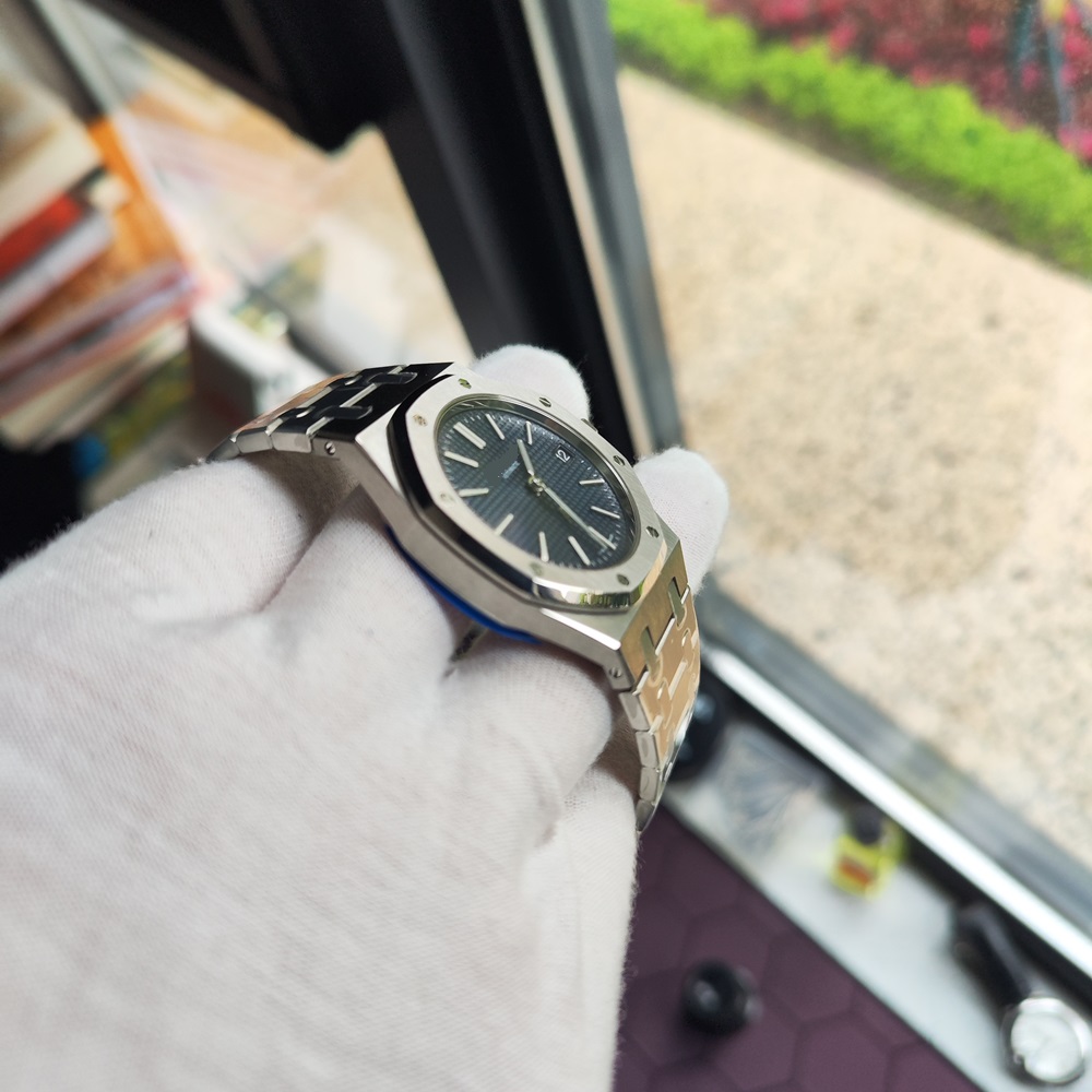 39MM EXTRA THIN 8.4mm watch Men's watches mens SS BRACELET WRISTWATCH 15202 ZF best TOP QUALITY AUTOMATIC Cal.2121 movement dress BUSINESS watches waterproof sapphire