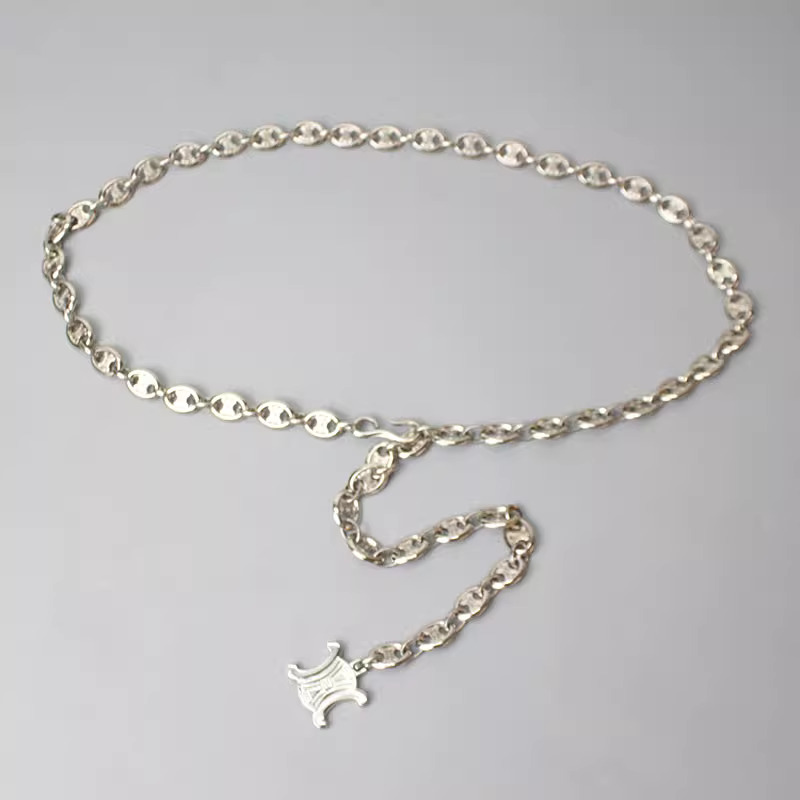 Hot Selling Trend Women's Belt Decoration Dress Waist Chain Accessory Design Sense Korean Version Versatile Metal Thin Chain