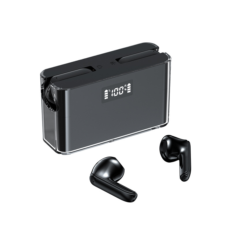 TWS Bluetooth headphone New Style In-ear Earphone Wireless Earphone TM11 Model Mirror screen LED display Two Earbuds with built-in Microphone high Qua