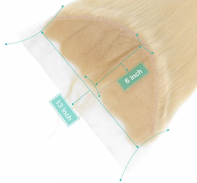 613 Blonde 5x5 4x4 6X6 13X4 13X6HD Lace Closure Body Wave Straight Human Hair Invisible Lace Melt Skins