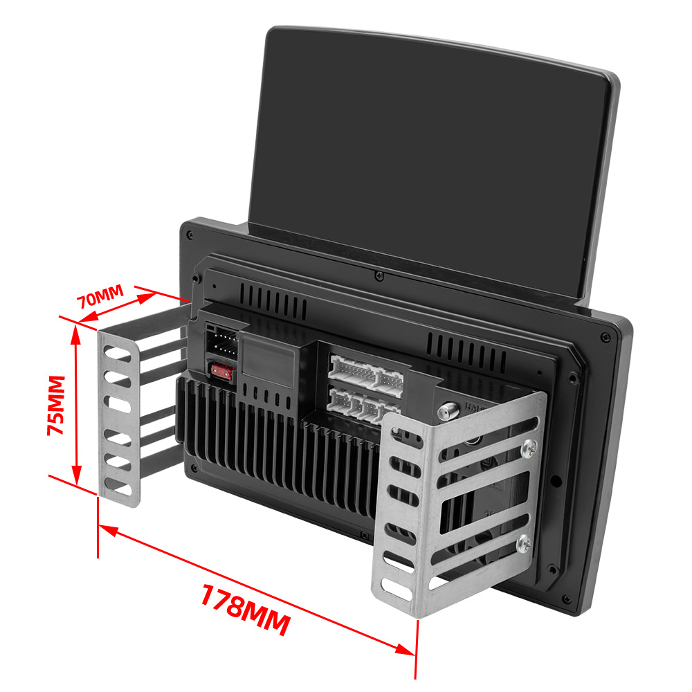 Universal 10'' Touch Screen Carplay Android Auto Monitor Car Stereo Video Player 32G Double Din GPS Navigation Bluetooth Vehicle Radio With 