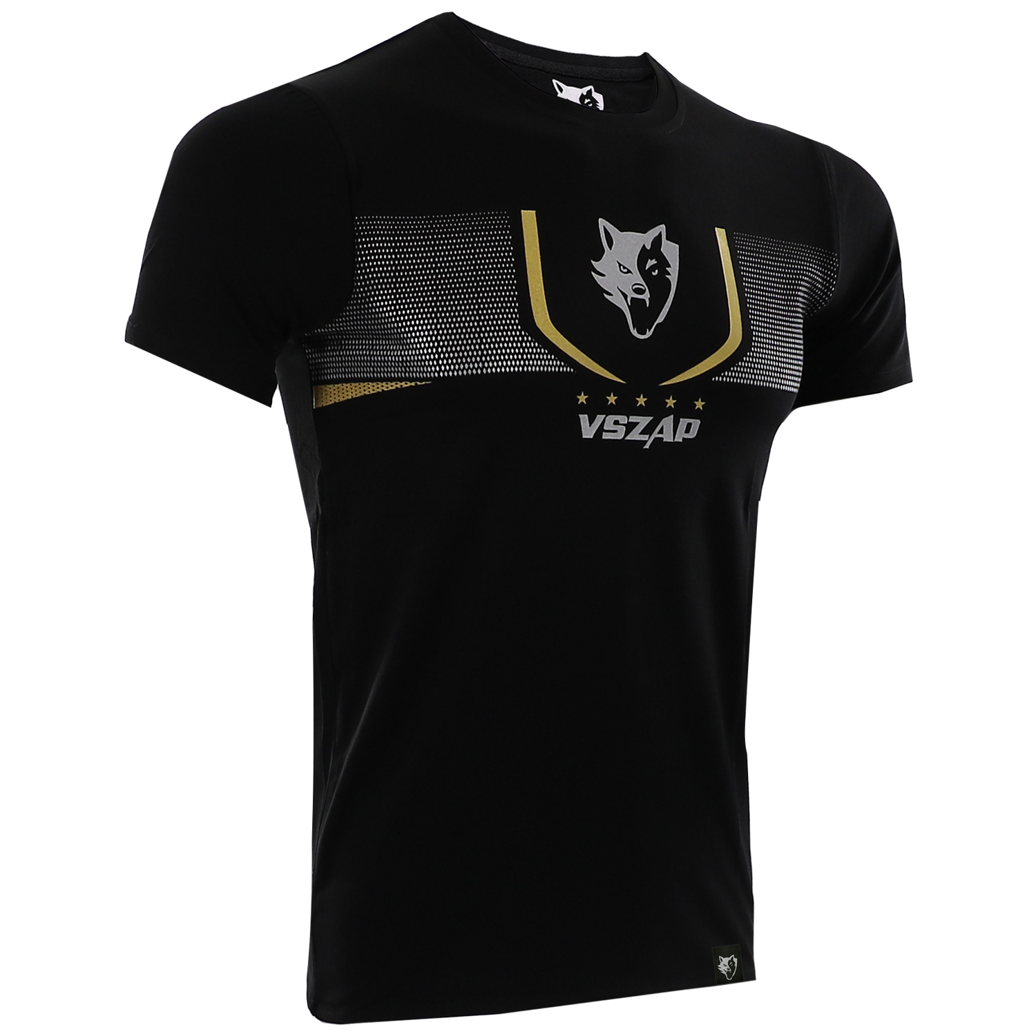 VSZAP Sports Muay Thai Short sleeved Hot Stamped T-shirt, Pure Cotton Casual Running Clothing, Fighting and Fitness Top