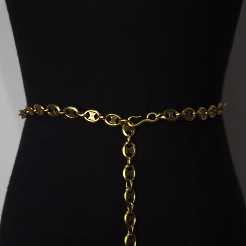 Hot Selling Trend Women's Belt Decoration Dress Waist Chain Accessory Design Sense Korean Version Versatile Metal Thin Chain