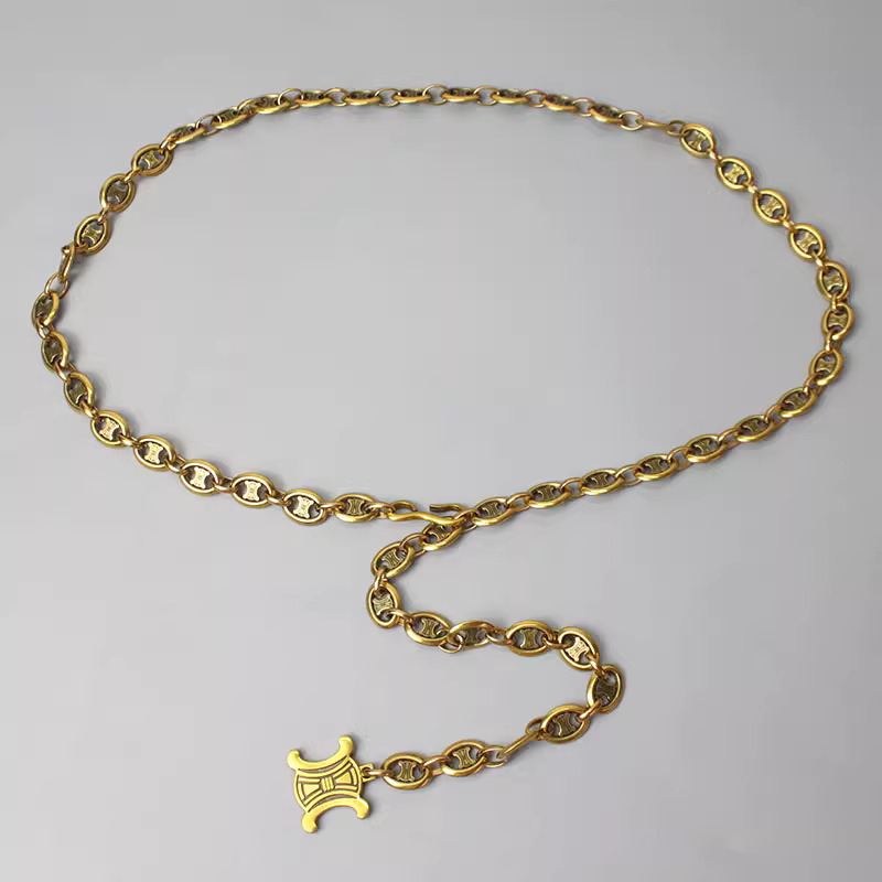 Hot Selling Trend Women's Belt Decoration Dress Waist Chain Accessory Design Sense Korean Version Versatile Metal Thin Chain