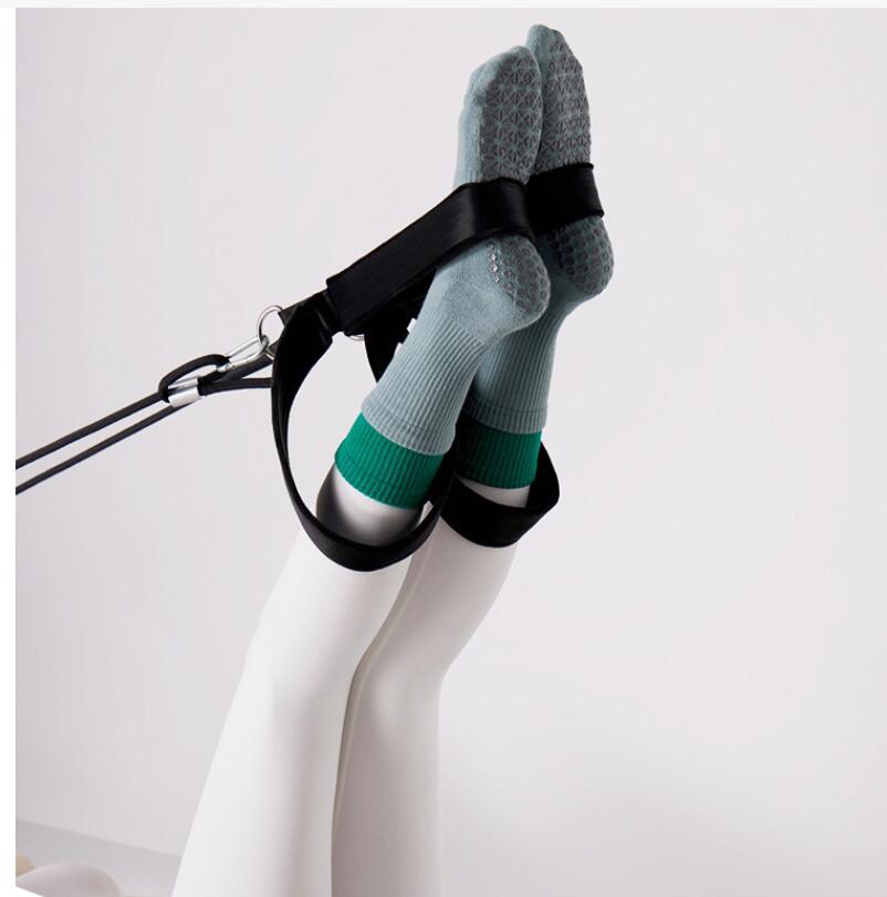 A103 Pilates Women Indoor Fiess Dance Non Slip Silicone Sole Middle Tube Yoga Socks