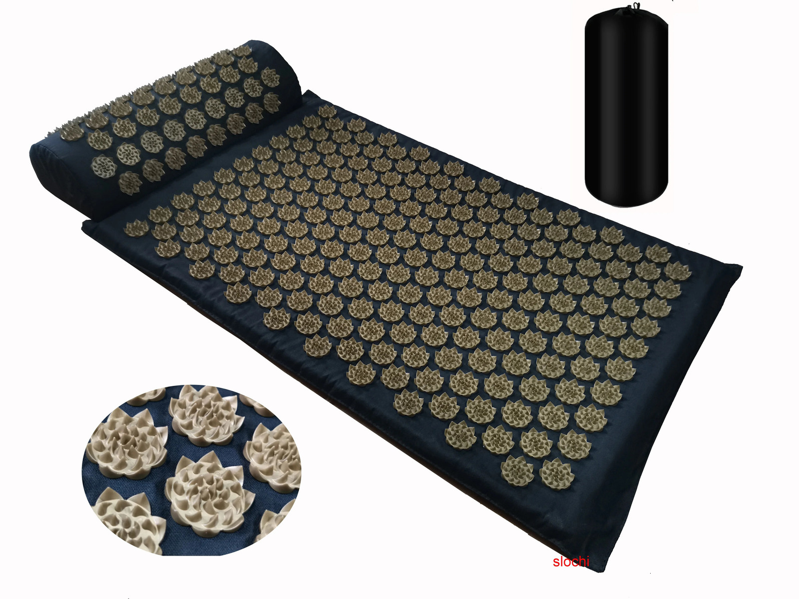 Massager Mat Shakti Massage Yoga Acupressure Relieve Stress Back Body Pain Spike Acupuncture Cushion 240307