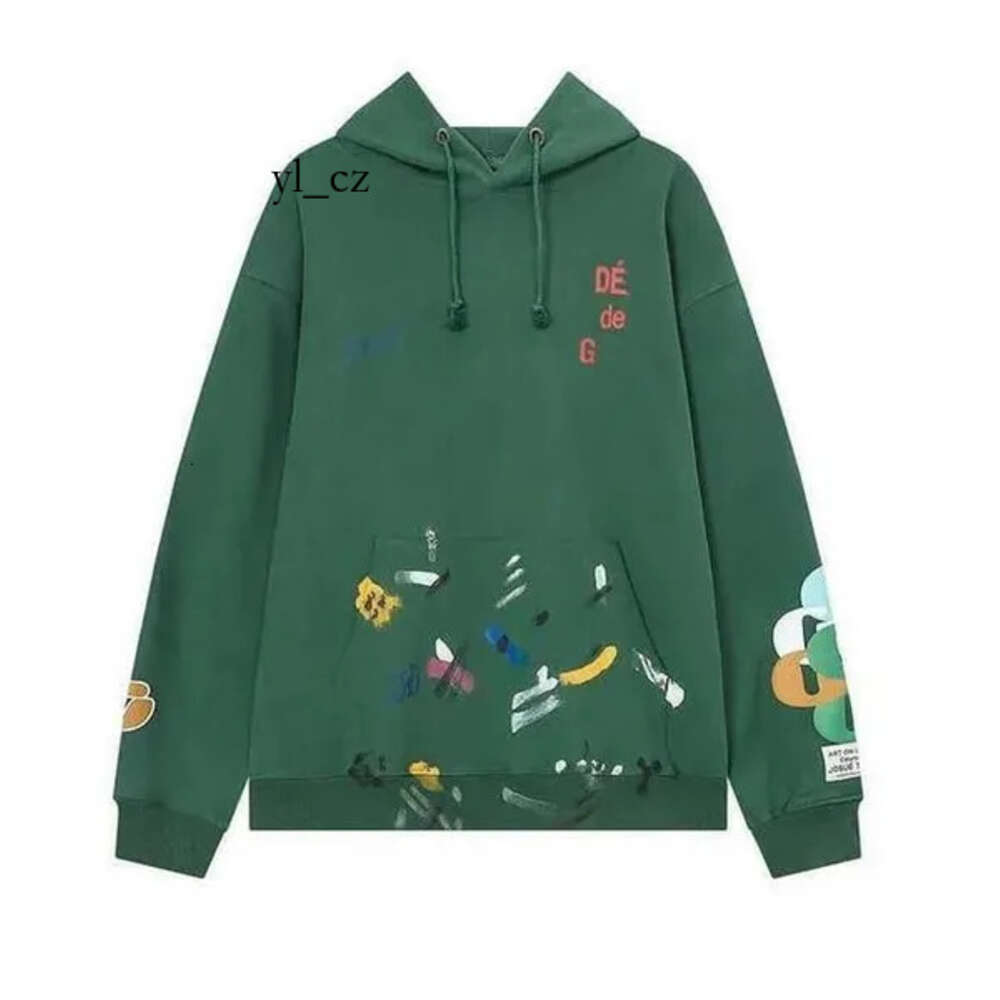 Gallerys Dept Hoodie Designer Hoodie Gallary Dept Hoodie Sweatshirts Men Hoodie Gallerydept Painted Graffiti Letters Loose Luxury Trend Brand Gallerys Dept 2787