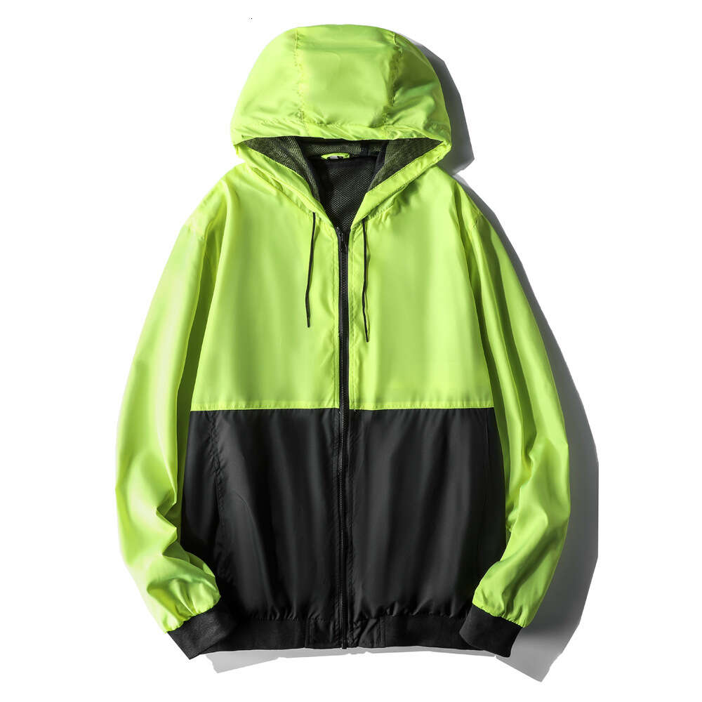 Hooded Sports Loose and Casual 2024 New Oversized Men's Contrasting Jacket Baseball Suit Trend