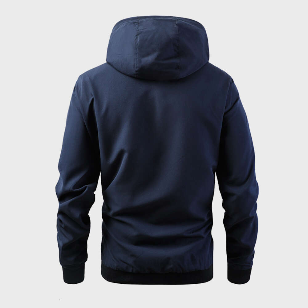 Hooded Sports Loose and Casual 2024 New Oversized Men's Contrasting Jacket Baseball Suit Trend