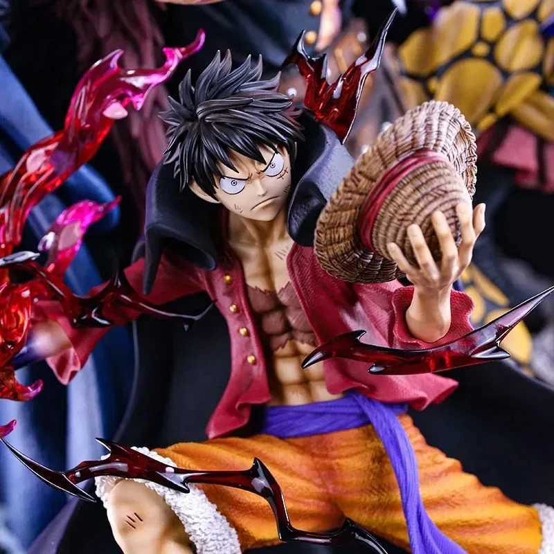 Toy 23cm Anime Luffy Trafalgar 3 Captain One Piece Action Figures Figurine Collection Ornament PVC Model Toys Gift