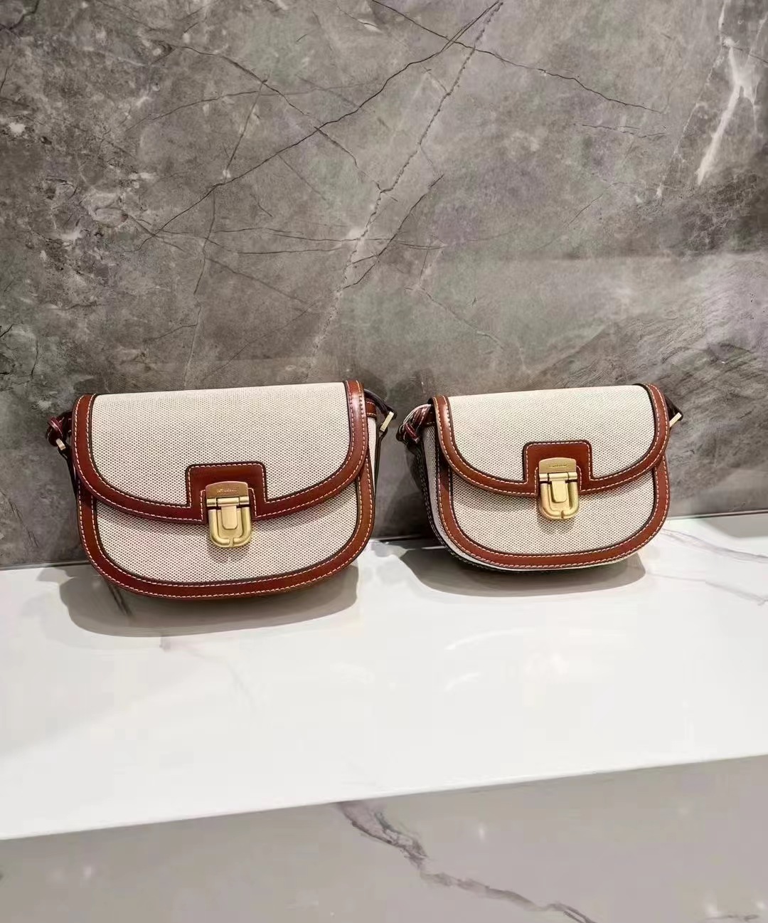 designer bag crossbody bag new saddle bag women's fashion retro cowhide bag unique contrasting color shoulder bag versatile underarm small w