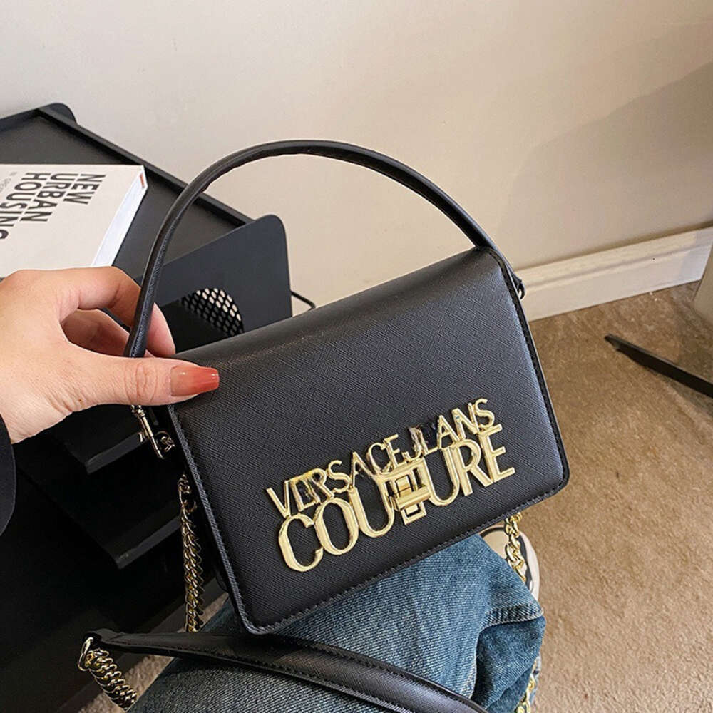 Women's Handbag Trendy Small Square Fashionable Versatile Chain Shoulder Bag, Simple And Stylish Letter Crossbody Bag For Women